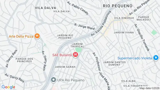 Mapa do bairro Jardim Tropical, Sao Paulo - SP