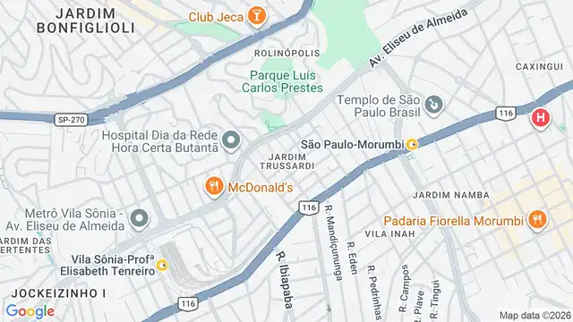 Mapa do bairro Jardim Trussardi, Sao Paulo - SP