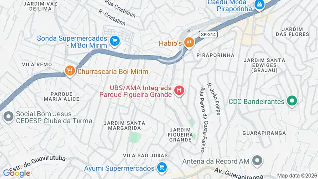 Mapa do bairro Jardim Uniao, Sao Paulo - SP