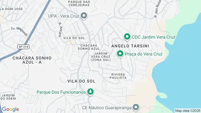 Mapa do bairro Jardim Vera Cruz(Zona Sul), Sao Paulo - SP