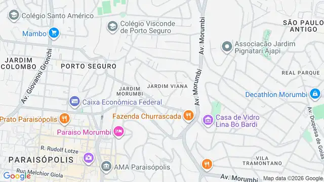 Mapa do bairro Jardim Viana, Sao Paulo - SP