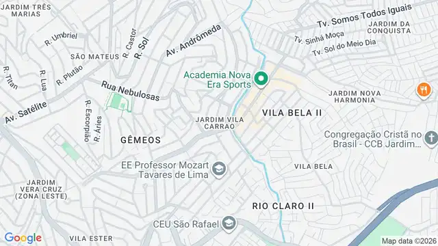 Mapa do bairro Jardim Vila Carrão, Sao Paulo - SP