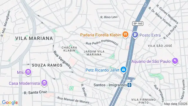 Mapa do bairro Jardim Vila Mariana, Sao Paulo - SP