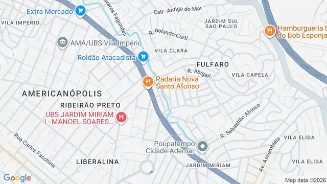 Mapa do bairro Jardim Vilas Boas, Sao Paulo - SP