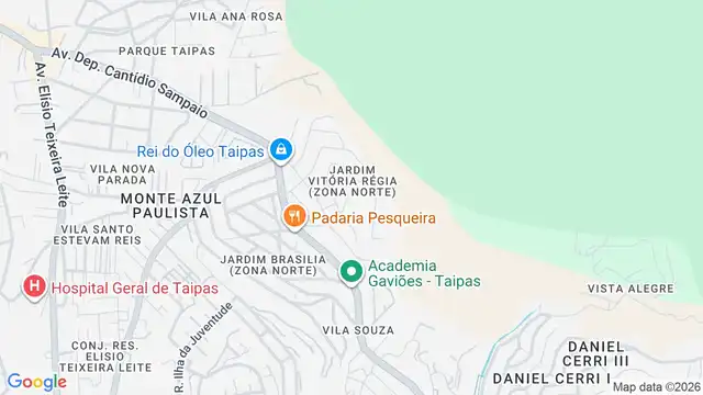 Mapa do bairro Jardim Vitória Régia (Zona Norte), Sao Paulo - SP