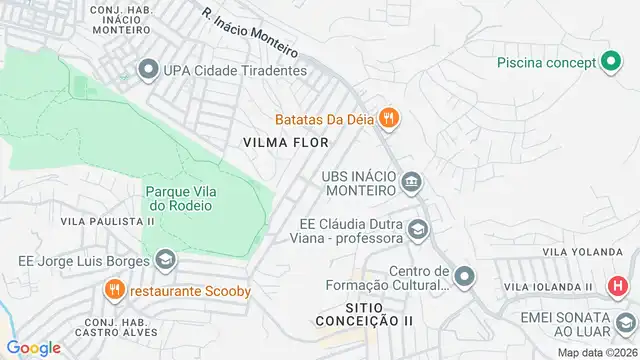 Mapa do bairro Jardim Wilma Flor, Sao Paulo - SP