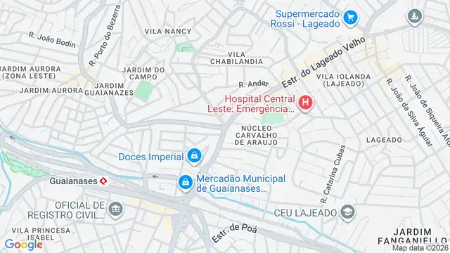 Mapa do bairro Lajeado, Sao Paulo - SP