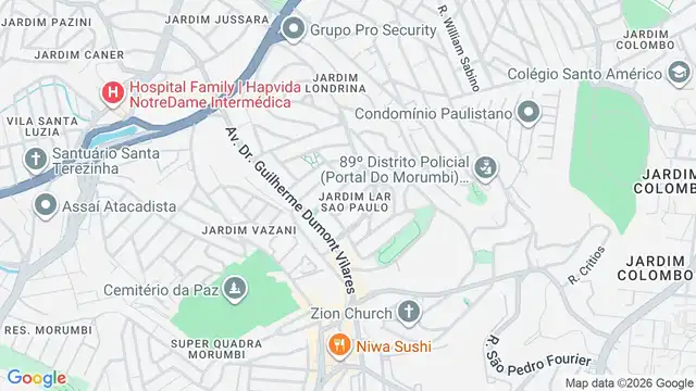 Mapa do bairro Lar São Paulo, Sao Paulo - SP