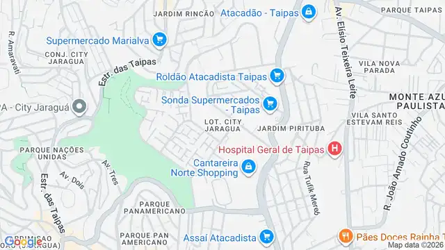 Mapa do bairro Loteamento City Jaragua, Sao Paulo - SP