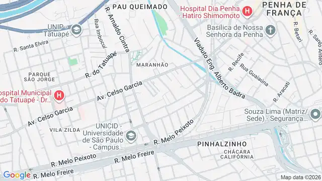 Mapa do bairro Maranhão, Sao Paulo - SP