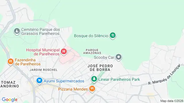 Mapa do bairro Parque Amazonas, Sao Paulo - SP