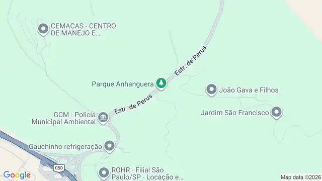 Mapa do bairro Parque Anhangüera, Sao Paulo - SP