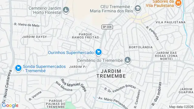 Mapa do bairro Parque Casa de Pedra, Sao Paulo - SP