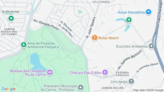 Mapa do bairro Parque do Carmo, Sao Paulo - SP