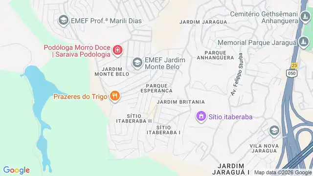 Mapa do bairro Parque Esperanca, Sao Paulo - SP