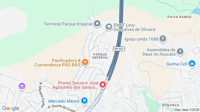 Mapa do bairro Parque Imperial, Sao Paulo - SP