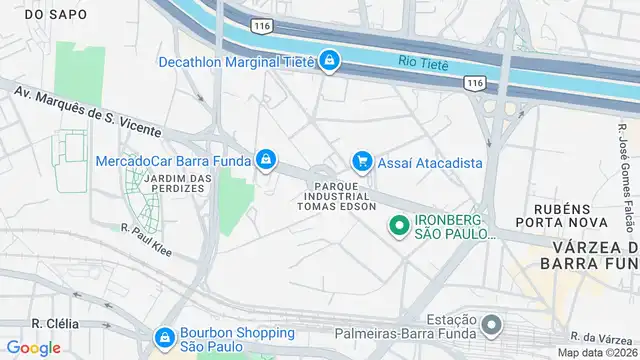 Mapa do bairro Parque Industrial Tomas Edson, Sao Paulo - SP