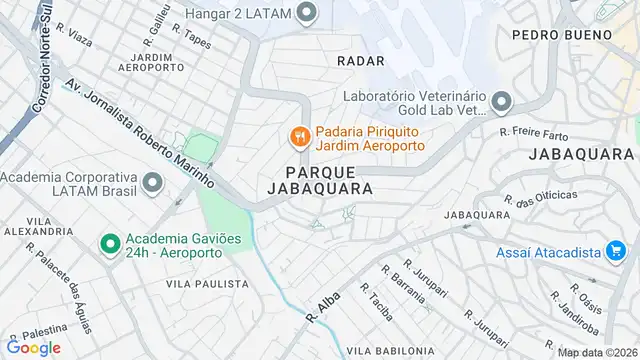Mapa do bairro Parque Jabaquara, Sao Paulo - SP