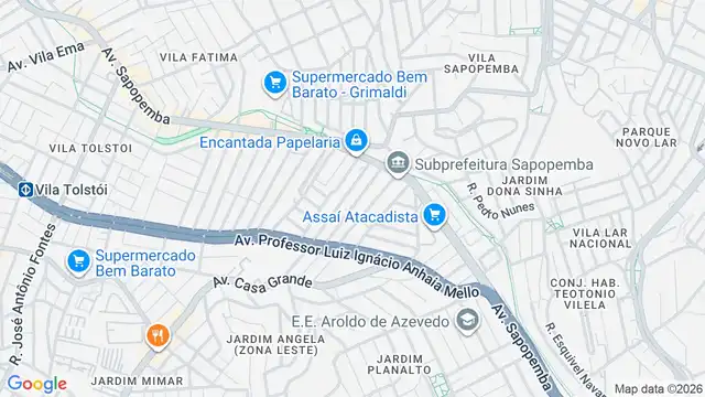 Mapa do bairro Parque Luis Mucciolo, Sao Paulo - SP
