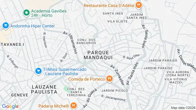 Mapa do bairro Parque Mandaqui, Sao Paulo - SP