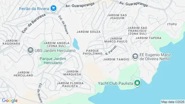 Mapa do bairro Parque Paiolzinho, Sao Paulo - SP