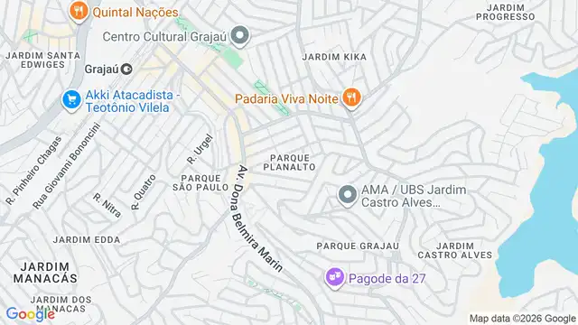 Mapa do bairro Parque Planalto, Sao Paulo - SP