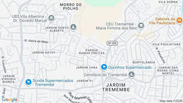 Mapa do bairro Parque Ramos Freitas, Sao Paulo - SP