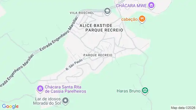 Mapa do bairro Parque Recreio, Sao Paulo - SP