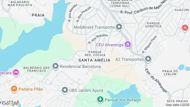 Mapa do bairro Parque Residencial Cocaia, Sao Paulo - SP