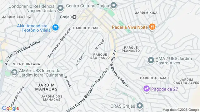 Mapa do bairro Parque São José, Sao Paulo - SP