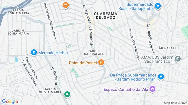 Mapa do bairro Parque São Rafael, Sao Paulo - SP