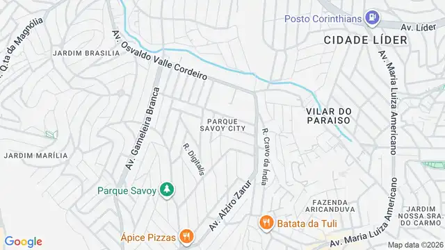 Mapa do bairro Parque Savoy City, Sao Paulo - SP