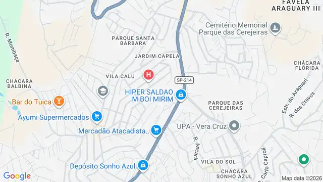 Mapa do bairro Parque Universitario Espirita, Sao Paulo - SP