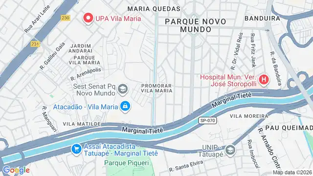 Mapa do bairro Promorar Vila Maria, Sao Paulo - SP