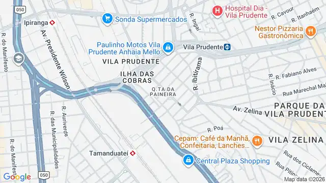 Mapa do bairro Quinta da Paineira, Sao Paulo - SP