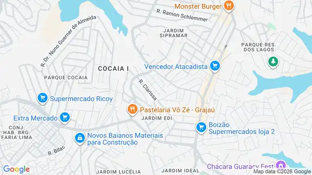 Mapa do bairro Recanto Marisa, Sao Paulo - SP