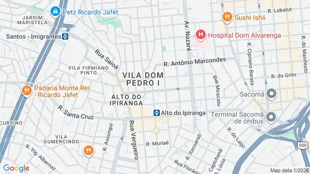 Mapa do bairro Residencial Taipas, Sao Paulo - SP