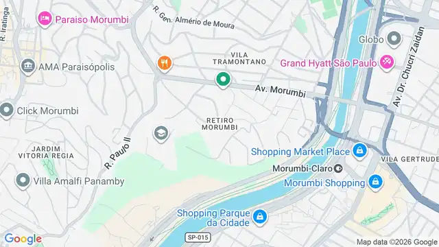Mapa do bairro Retiro Morumbi, Sao Paulo - SP
