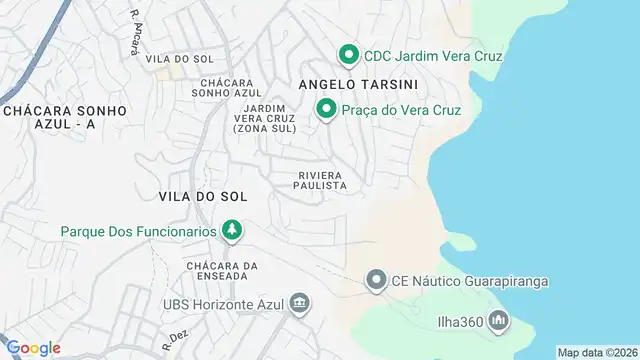 Mapa do bairro Riviera Paulista, Sao Paulo - SP