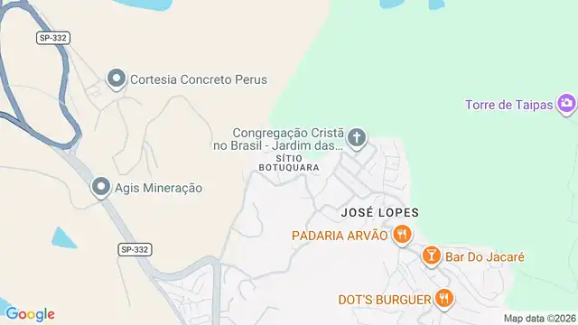 Mapa do bairro Sítio Botuquara, Sao Paulo - SP