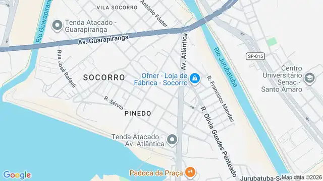 Mapa do bairro Socorro, Sao Paulo - SP