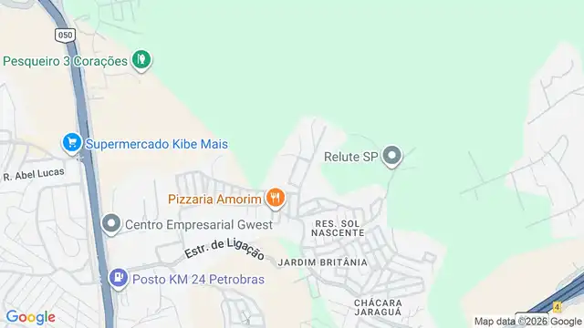 Mapa do bairro Sol Nascente, Sao Paulo - SP