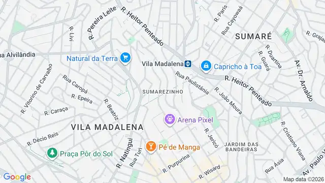 Mapa do bairro Sumarezinho, Sao Paulo - SP