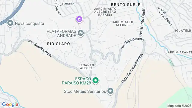 Mapa do bairro Terceira Divisão, Sao Paulo - SP
