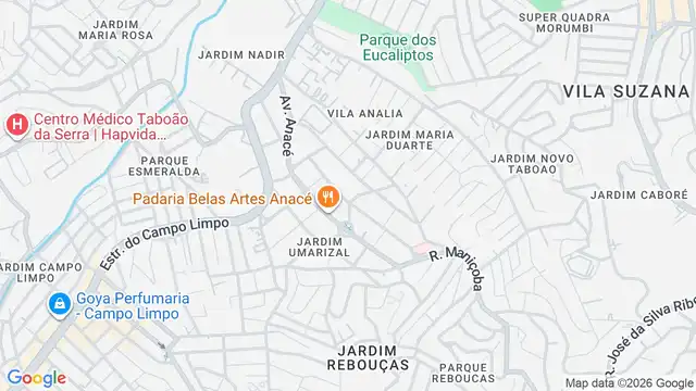 Mapa do bairro Umarizal, Sao Paulo - SP