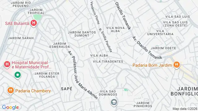 Mapa do bairro Vila Alba, Sao Paulo - SP
