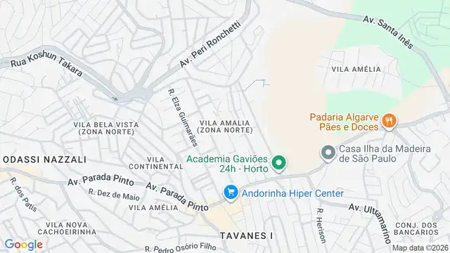 Mapa do bairro Vila Amalia (Zona Norte), Sao Paulo - SP