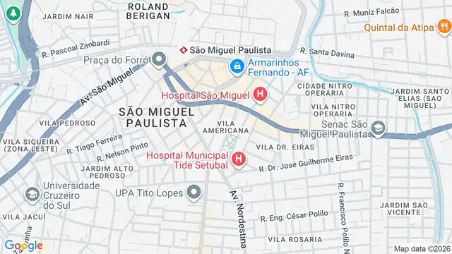 Mapa do bairro Vila Americana, Sao Paulo - SP