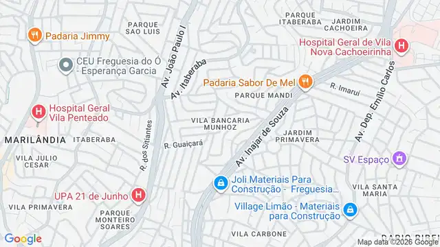 Mapa do bairro Vila Bancaria Munhoz, Sao Paulo - SP