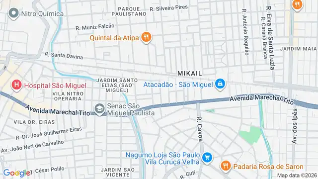 Mapa do bairro Vila Barbosa, Sao Paulo - SP